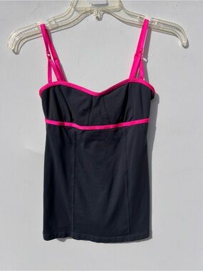 LULULEMON Ariel cami tank top 2 adjustable straps gray pink